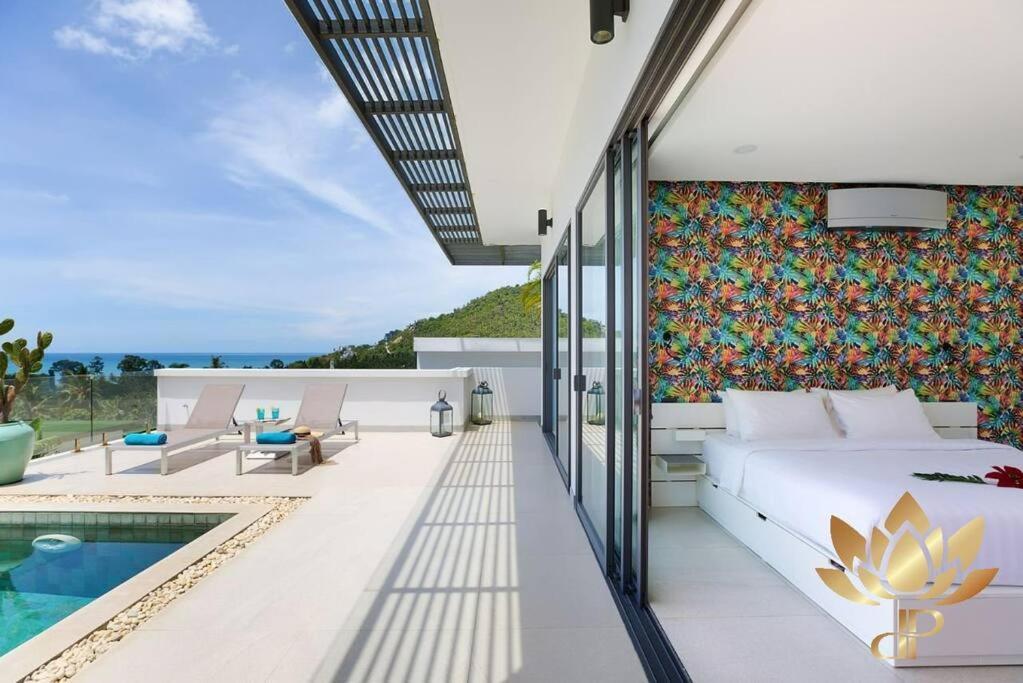 Luxury - Chaweng Noi Seaview - 7 Bedroom - Gym Et Cinema Pousada Amphoe Koksamui